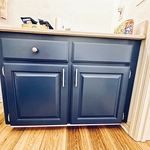 Bathroom cabinetry painting