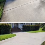 Driveway (roundabout) before and after