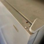 This is the before picture of the top of the fridge.