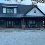 New shingles an standing seam medel roof