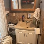 Bathroom vanity before