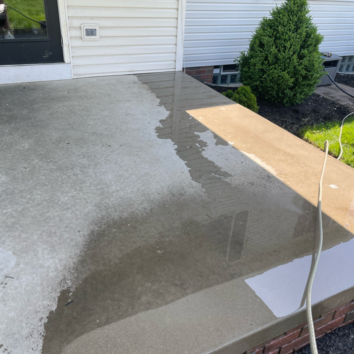 Back patio clean