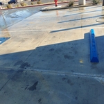 Parking spaces pre and post wash