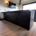 Bar outer wall charred wood
