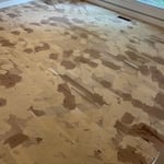Filling all the gaps and knots in the wood