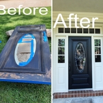 Installation of hardie plank siding and painting