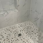 Custom basement shower