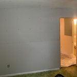 1/4 inch thick drywall hanged on top of old drywall