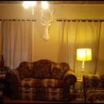 We painted the living room walls, window trims and baseboards. We cleaned furniture, decor and floors