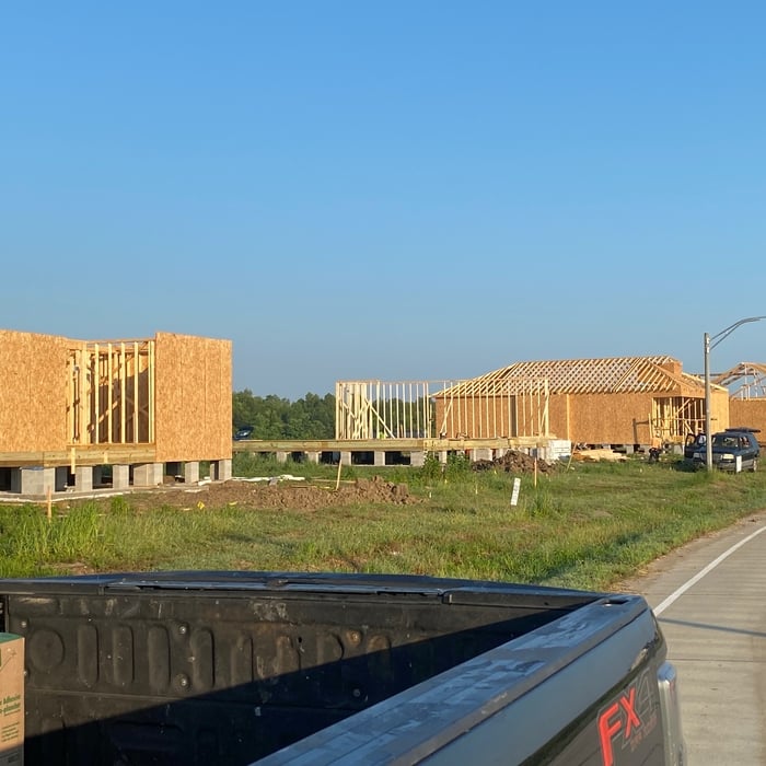 Framing houses