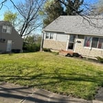 That was a front yard being cut, and the backyard gang cut and blow out.