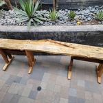 After installing the pavers, I built this bench.