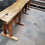 Another shot of the bench and pavers.