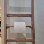 Black Walnut ebonized towel rack