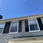 Pressure Wash Gutters and Siding