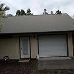 Front view of roof