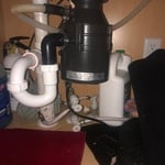 Clean and installed garbage disposal
