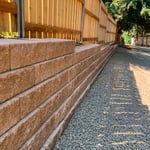 Retaining wall and Fence