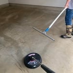 Interior garage floor washing