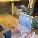 Interior retaining wall