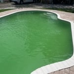 This is the customers pool upon estimate.
Hasn’t been maintained and has visible Algae