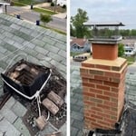Chimney exterior brick work