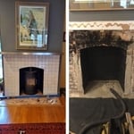 Chimney exterior brick work