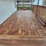 Porch sanding and Thompson water seal