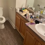 Part of bathroom (before)