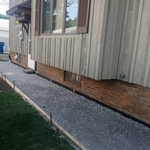 Start of sidewalk