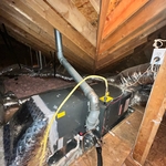 New goodman gas furnace with a rebuilt transition to math it up to the existing ductwork