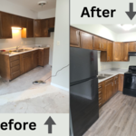 New Floor, paint, drywall repair, appliances, countertops, trim,