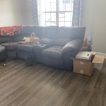 Also living room before it was cleaned.
