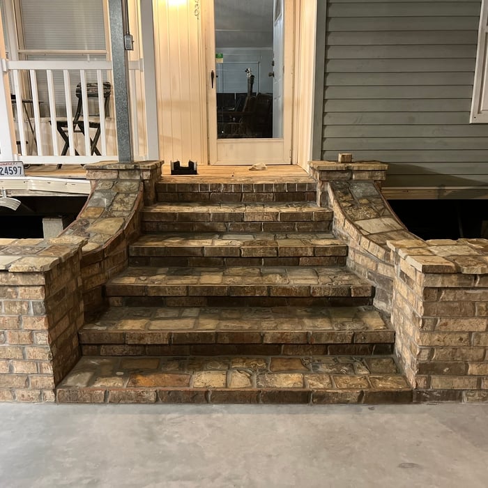 Brick and Stone Steps Complete