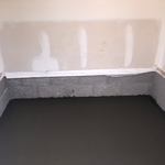 Concrete slab floor