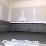 Concrete slab floor
