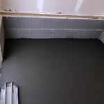Concrete slab floor
