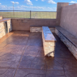 Color concrete stamp