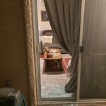 Back sliding glass door