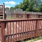 Painted and repaired deck (Before)