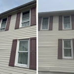 Vinyl siding cleaning