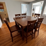 Dining room cleaning, organization