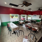 Pizza shop interior paint job