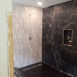 Shower tile install