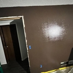 Paint to hide that yellow from showing.
