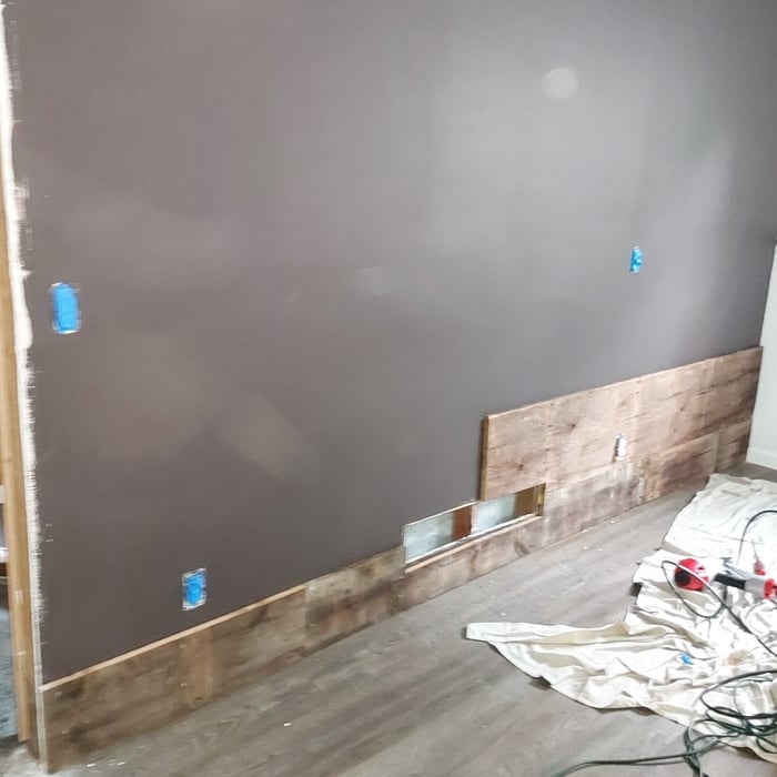 Start adding barnwood.
