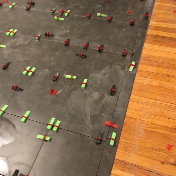 Tile installation