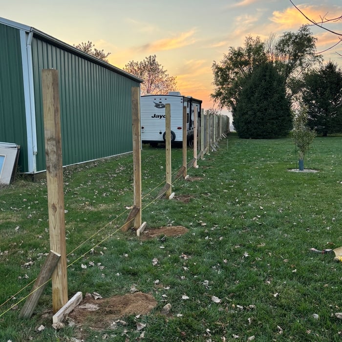 Vinyl fence