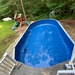 18x33 oval above ground install.