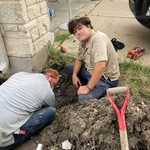 Nate and Ryan working on the problem.